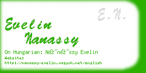 evelin nanassy business card
